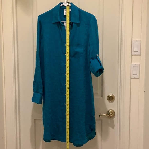 FINLEY 100% linen shirt dress. NWT - Picture 10 of 16